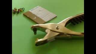 Tutorial using Eyelet Tool amp Hole Punch Toolbugcouk [upl. by Enived]