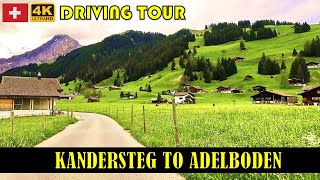 Scenic Alpine Drive Kandersteg to Adelboden  Stunning Swiss Mountain Roads in 4K [upl. by Buseck]