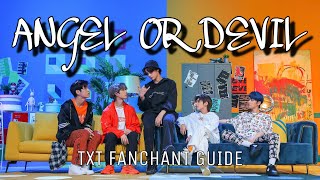 FANCHANT응원범 TXT 투모로우바이투게더  Angel Or Devil Lyrics [upl. by Aguie]