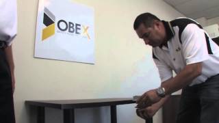 OBEX Desk Mounted Privacy Panels  How to Install with No Access to Back Edge [upl. by Huber]