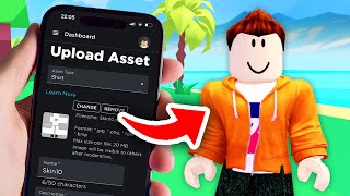 How To Make A Shirt In Roblox Mobile  Full Guide [upl. by Ahsehat]