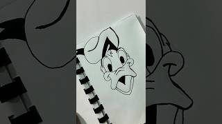 Make Daffy Duck 🦆 in just 2 Minutes trending weee satisfying comedy shorts shortsfeed drawing [upl. by Seravat17]