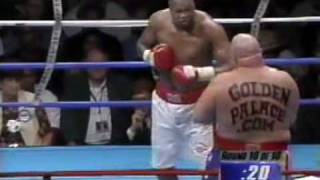 Larry Holmes vs Butterbeanlast Round [upl. by Ecnarretal]