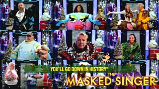 Full Cast Sings Rudolph The Red Nosed Reindeer  Masked Singer Season 6 [upl. by Russia]