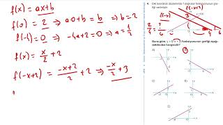 10 Sınıf Matematik Kazanım Kavrama Test 9 Fonksiyonlar Çözümler [upl. by Honorine]