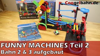 Kettenreaktion mit Fischertechnik FUNNY MACHINES ⛓️ Bahn 2 und 3 aufgebaut  Teil 2  coogelbahnde [upl. by Acirt]