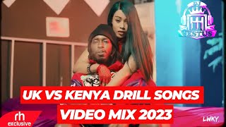 BEST OF UK vs KENYA DRILL SONGS VIDEO MIX BY DJ VESTUS FT WAKADINALICENTRAL CEEBURUKYLYN BOYZ [upl. by Margot]