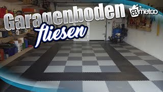 Garagenboden Fliesen mit PVC Bodenbelag von Fortelock  Garagenboden im Schachbrett Muster [upl. by Ennaillij]