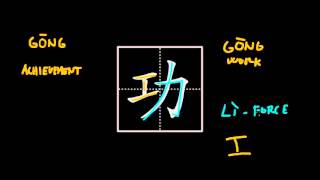 How to write Chinese characters  功 gong1 achievement [upl. by Pirri]