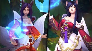 AHRI ASU REWORK 2023 All Skins Old VS New Comparison  League of Legends [upl. by Gnuhn]