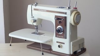 Lewenstein Astra Matic Super 866 Nähmaschine Sewing machine Швейная машина test [upl. by Bellanca]