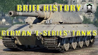 REAL TANKS BRIEF HISTORY OF THE GERMAN ESERIES PANZERS [upl. by Ialokin253]