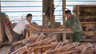 Go to the forest to harvest wood to do crafts do carpentry and make beautiful tables Ep 185 [upl. by Mosier]