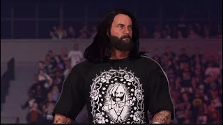 WWE 2K24 CM PUNK OFFICIAL “FIRE BURNS” THEME ENTRANCE [upl. by Kilk]