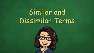 Similar and Dissimilar Terms [upl. by Lleirbag]