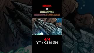 Godzilla vs Gezora Manda Destoroyah Titanosaurus 44 [upl. by Garges781]