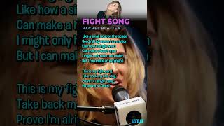 RACHEL PLATTEN  FIGHT SONG rachelplatten fightsong karaoke karaokesongs shorts [upl. by Beera108]