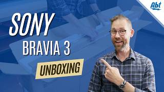 Sony Bravia 3 Unboxing Pedestal Install and First Thoughts [upl. by Ahsekram]