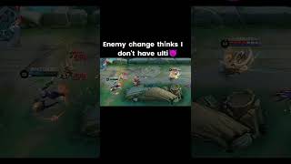 Enemy change thinks I dont have ulti💀👿mobilelegends argus shorts mlbb [upl. by Atiral]