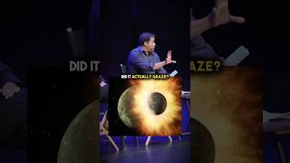 Graze or Massive Impact Oue Moons Formation 🌗 wneildegrassetyson scienceeducation shorts [upl. by Odlabso]