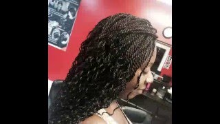 Hair Tamers Studio Braids african hair braidig louisiana microbraids senegalese twist boxbraids [upl. by Orodisi974]