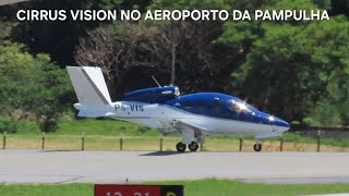 CIRRUS VISION SF50 G2 PSVIS NO AEROPORTO DA PAMPULHA [upl. by Itsim]