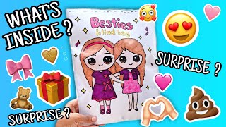 Blind bag for bestfriend 🩷🎀  opening paper squishy blind bag [upl. by Vijar]