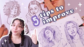 5 Tips To Improve Your Art This Year [upl. by Damali52]