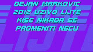 DEJAN MARKOVIC 2012 UZIVO LIJTE KISE NEDELJA JE SVANULA [upl. by Ng]