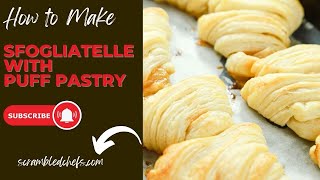 Make Sfogliatelle in Minutes Using Puff Pastry [upl. by Morril]