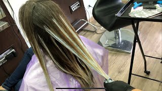 mechas balayage o californianas en cabello liso y rizado con loreal botanea RICARDOLUENGOPELUQUEROS [upl. by Zaslow737]