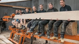 Making highend wood floors in Britain  WoodMizer Sawmill Owner Series LT40 [upl. by Enitsuga]