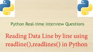 Python Realtime Interview Questions  Reading Data line by line using readlinereadlines [upl. by Sillert]