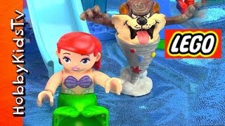 Lego Duplo Little Mermaid Meets Taz Under The Sea HobbyKidsTV [upl. by Jacquelin]