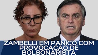 ZAMBELLI EM PÂNICO COM PROVOCAÇÃO DE BOLSONARISTA [upl. by Guinevere890]