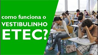 Como funciona o Vestibulinho ETEC [upl. by Yanel442]