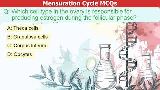 Menstruation Cycle MCQs Test Your Skills menstruation MCQs womenhealth [upl. by Guerra]