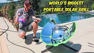 Testing Portable Solar Grill [upl. by Aihtnys414]