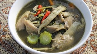 ແກງຫນໍ່ໄມ້ Keng nor mai Laotian language recipe  Cooking With Morgane [upl. by Nnahaid]