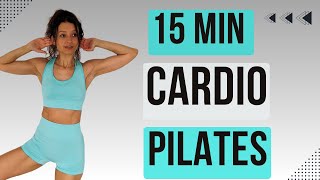 15 MIN CARDIO PILATES  Full Body Workout  Low Impact No Jumping [upl. by Squier292]