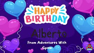 Happy Birthday Alberto Singalong to wishing Alberto a Happy Birthday [upl. by Riada859]