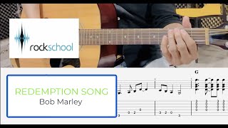 REDEMPTION SONG  Rockschool Acoustic Guitar Grade 1  Demo amp Backing Track [upl. by Collin]