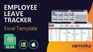 Employee Leave Tracker amp Vacation Planner  Manage Staff Holidays Easily in Excel [upl. by Limemann326]