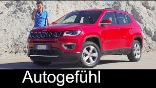 Jeep Compass FULL REVIEW test onroad offroad Limited Trailhawk allnew neu 20172018  Autogefühl [upl. by Sevein]