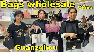 Wholesale Leather Bags Market  Guangda wholesale city Guangzhou  Baiyun leather Trading Centre [upl. by Ahsehyt]