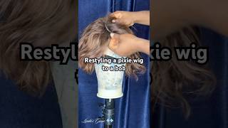 Pixie wig restyling [upl. by Arondell]