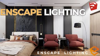 How to improve lighting in Enscape enscape lighting animation interiordesign [upl. by Nnylarej251]