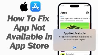 How To Fix App Not Available In App Store On iPhone iPad 2024 [upl. by Leynwad]