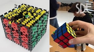 Rubiks Cube World Record VS Dominoes [upl. by Naiviv151]