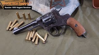 Overview amp Firing the Russian 1895 Nagant Revolver [upl. by Karlene]